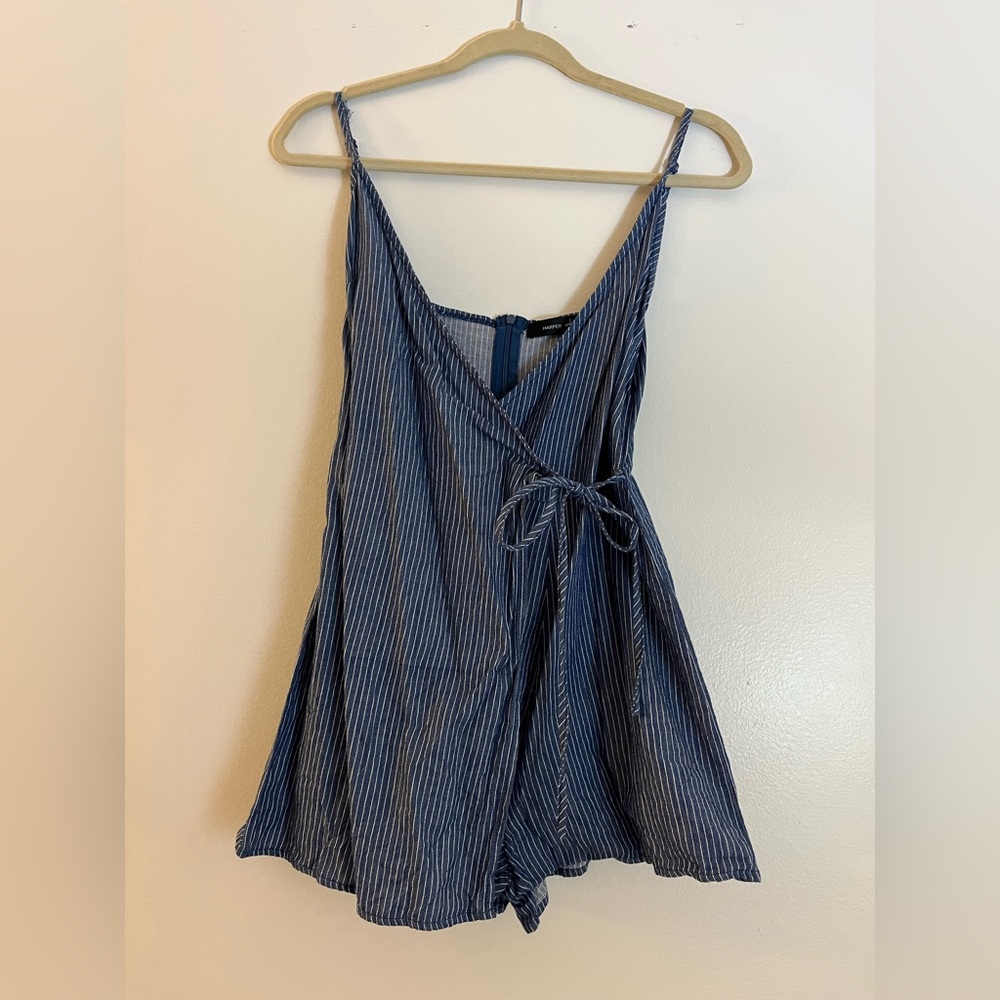 wrap front romper